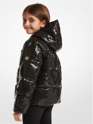 Sequined Puffer Jacket image number 1