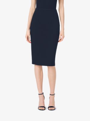 Stretch-wool Gabardine Pencil Skirt | Michael Kors