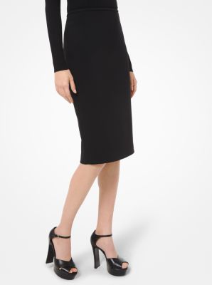 Stretch Pebble Crepe Pencil Skirt | Michael Kors