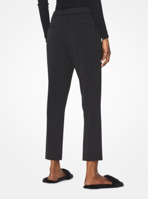 Stretch Wool-Gabardine Pants