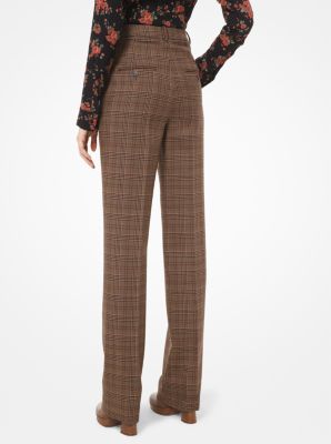 Glen Plaid Wool Trousers