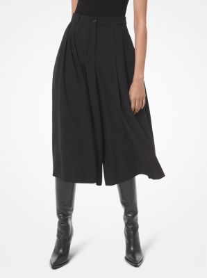 Jupe-culotte en laine sergé image number 0