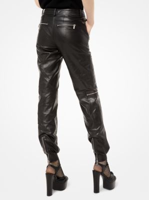 Michael kors best sale leather joggers