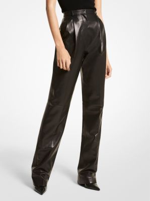 MICHAEL MICHAEL KORS - Faux leather trousers black - The Corner