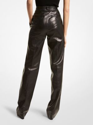 Michael Kors, Pants & Jumpsuits, Worn Once Michael Kors Leggings Pants  With Leather And Golden Zipper Accents L