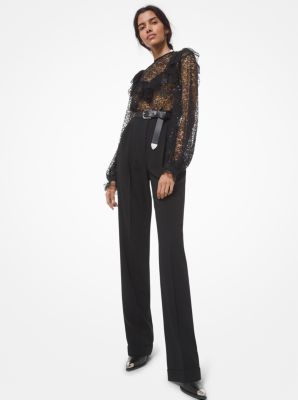 Wool Serge Pleated Trousers image number 0