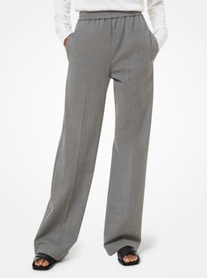 Stretch Wool Pajama Pants Michael Kors