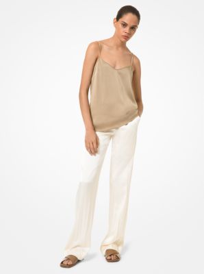 Pantalon de pyjama en charmeuse froiss&eacute;e in &Eacute;CRU | Michael Kors