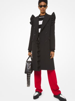 Double Crepe Sablé Straight-Leg Trousers image number 3