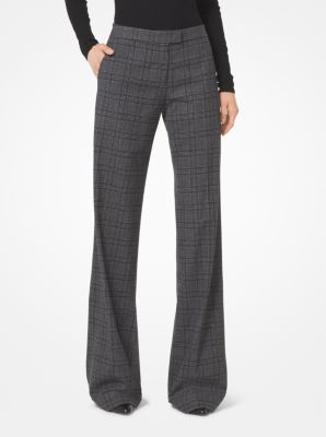 Wide Leg Trouser in Stretch Wool, Women's Pants