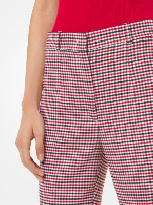 Tattersall Stretch Wool-Gabardine Flared Trousers