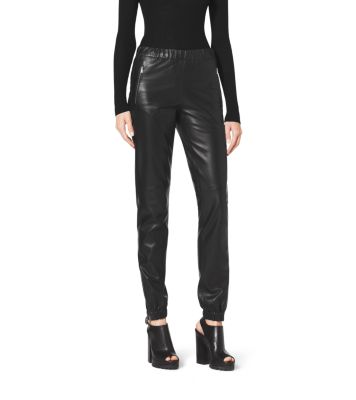 Leather Track Pants | Michael Kors