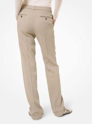 Kate Double Crepe Sabl&eacute; Cuffed Trousers