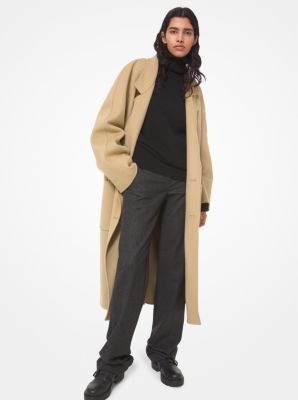 Kate Wool Blend Cuffed Trousers