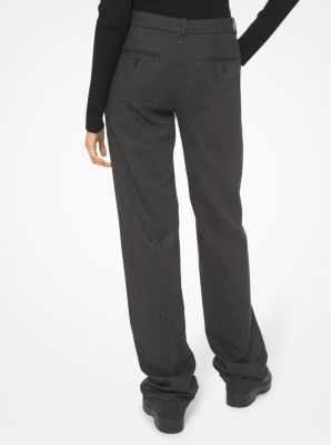 Kate Wool Blend Cuffed Trousers
