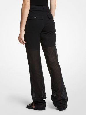 Pantalon fonctionnel en lin in NOIR | Michael Kors