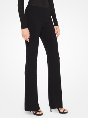 Ribbed Cashmere Flared Pants