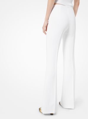 Double Crepe-Sablé Flared Pants