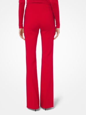 Stretch Pebble Crepe Flared Pants | Michael Kors [US]