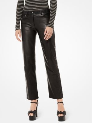 Michael kors store leather trousers