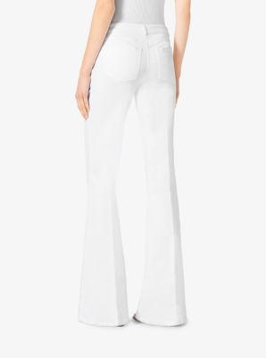 Michael kors white flare 2024 jeans