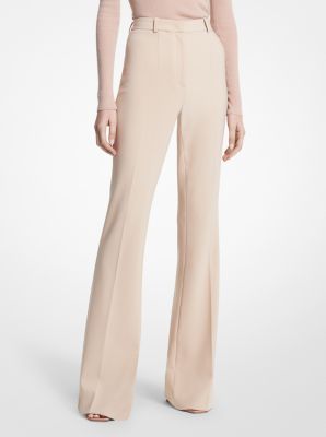 Charlie Stretch Pebble Crepe Flared Pants