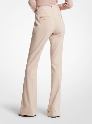 Charlie Stretch Pebble Crepe Flared Pants