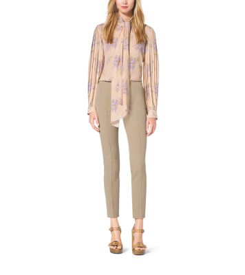 Stretch Cotton-Twill Skinny Pants