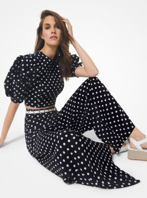 michael kors polka dot pants