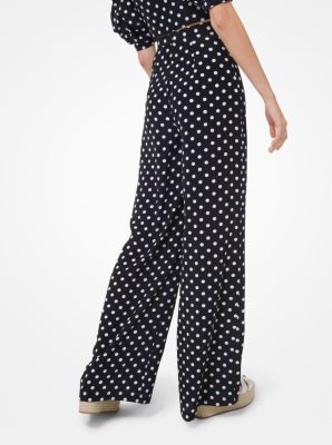 michael kors polka dot pants