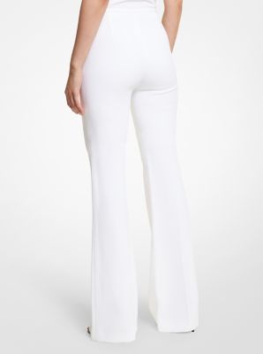 Brooke Double Crepe Sabl&eacute; Flared Pants