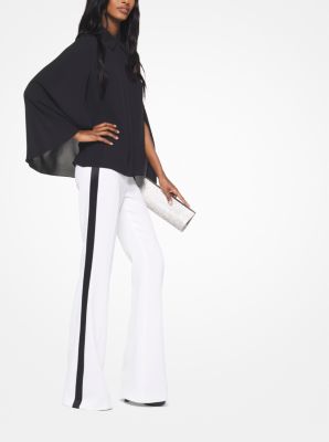 Double Crepe-Sabl&eacute; Tuxedo Trousers