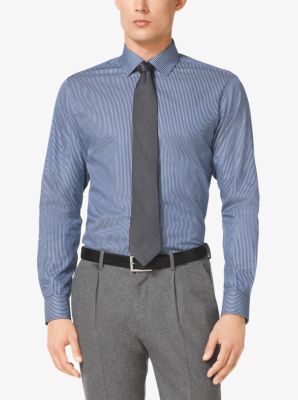 Slim-Fit Cotton-Twill Dress Shirt