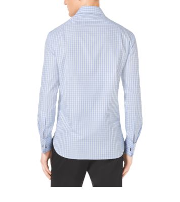 Slim-Fit Gingham Cotton Dress Shirt