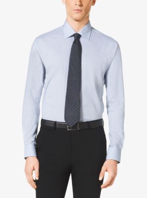 Spread-Collar Cotton Shirt