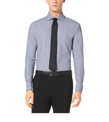 Spread-Collar Cotton Shirt