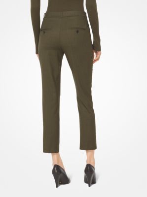 Samantha Stretch Tropical-Wool Pants