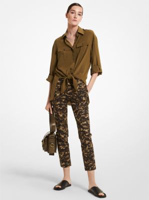 michael kors camo pants