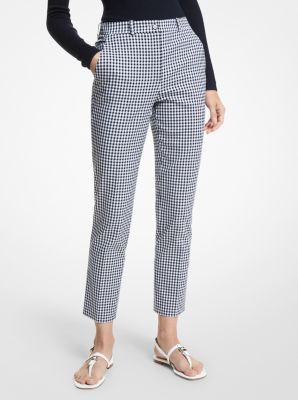 Samantha Gingham Stretch Cotton Pants image number 0