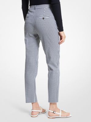 Samantha Gingham Stretch Cotton Pants image number 1