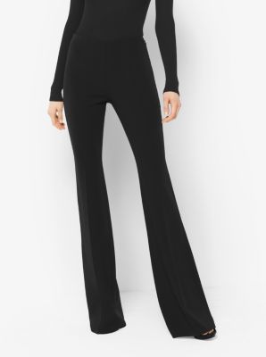 Flared Stretch-Wool Trousers | Michael Kors