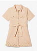 Cotton Twill Belted Shirtdress image number 2