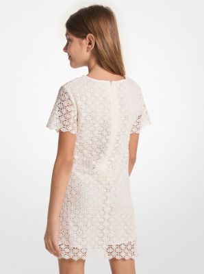 Sequined Cotton Lace Dress image number 1