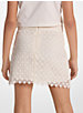 Sequined Cotton Lace Mini Skirt image number 1