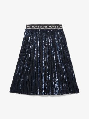 Sequined Pleated Skirt image number 2