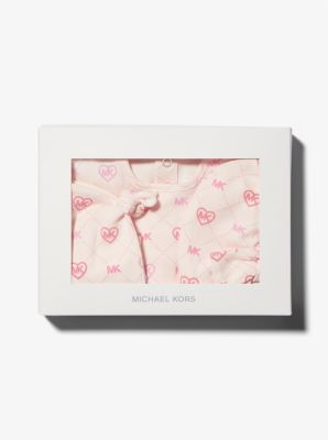 Ensemble-cadeau de pyjama en coton à logo métallisé pour bébé image number 1