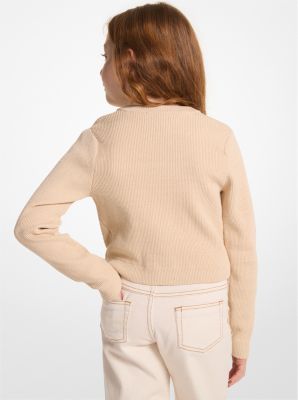 Strickjacke in Metallic-Optik image number 1