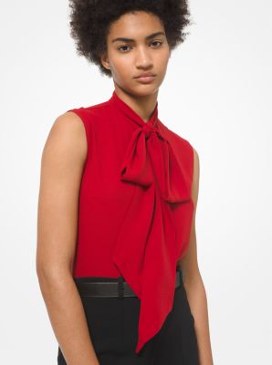 Silk Georgette Ascot Blouse | Michael Kors