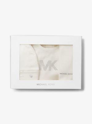 3 Piece Embellished Cotton Onesie Baby Gift Set Michael Kors