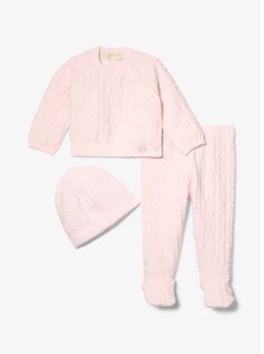 Pigiama baby 3 pezzi KORS in misto terry di cotone image number 0